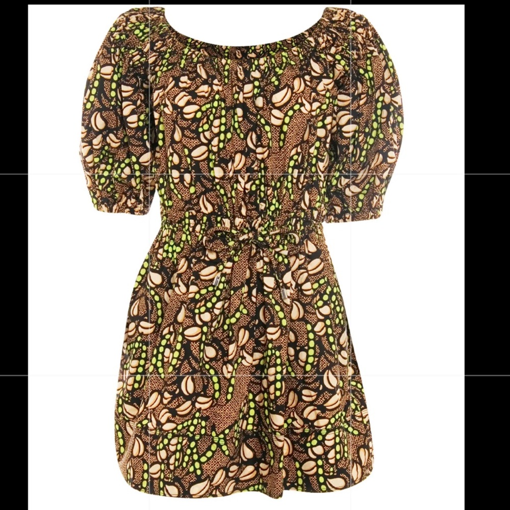 NWT A.L.C. Green Kick Multi Maya Dress